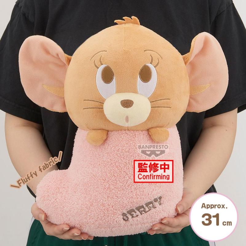 Peluche banpresto tom y jerry super big plush jerry en calcetin