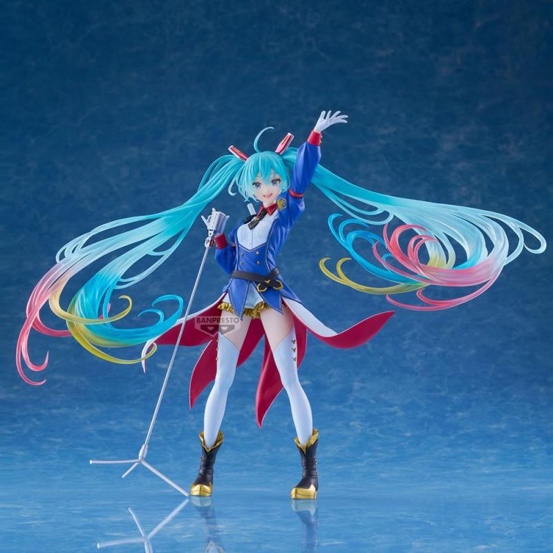 Figura banpresto gundam 45th×hatsune miku evolve