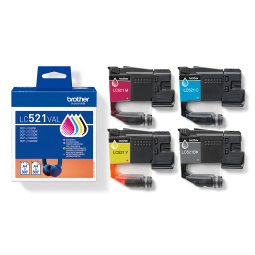 Multipack brother lc521val negro - cian - magenta - amarillo