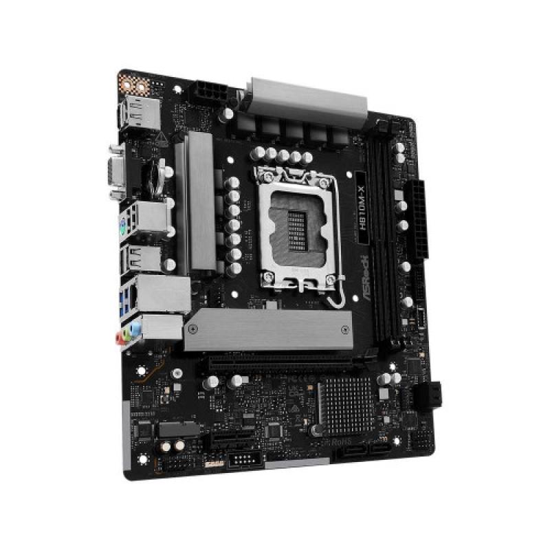 Placa base asrock h810m - x matx - 2x ddr5 - 4x sata3
