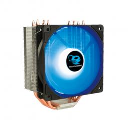Ventilador disipador coolbox deep cyclone ii gaming. para intel y amd led azul - Imagen 1