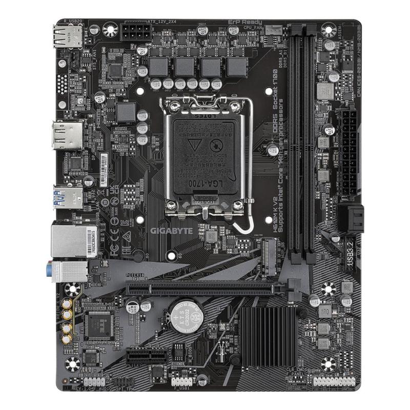 Placa base gigabyte h610m k v2 matx lga 1700 - 2x ddr5 - 2x sata 6gb - s