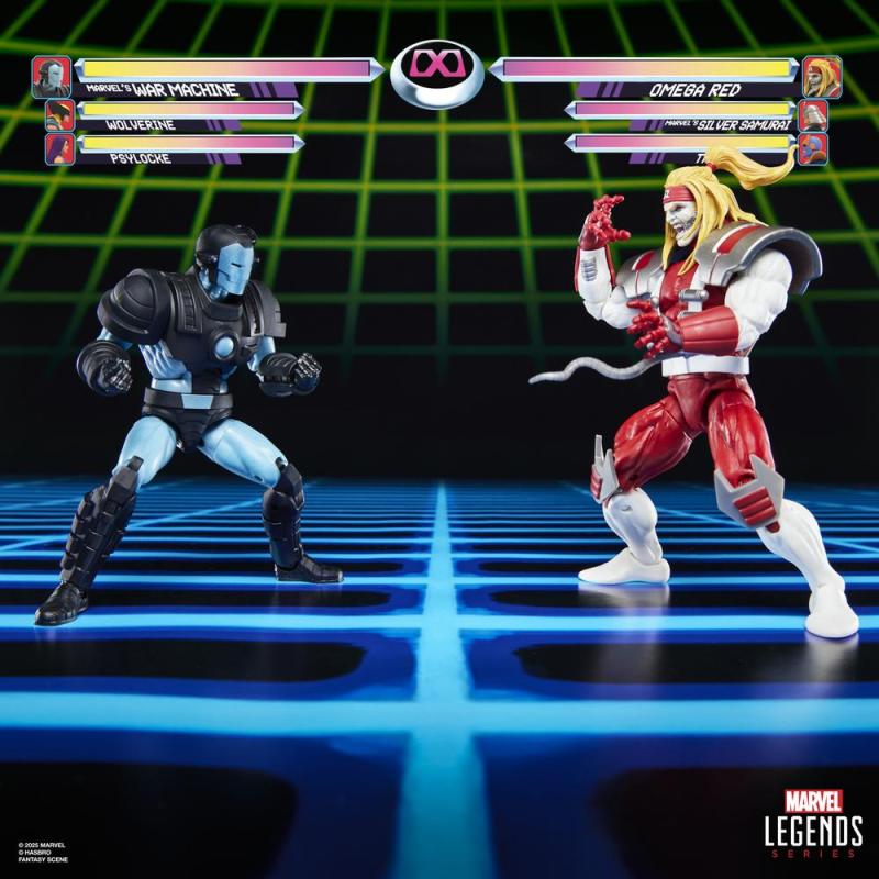 Figura hasbro marvel legends series gamerverse war machine vs omega red