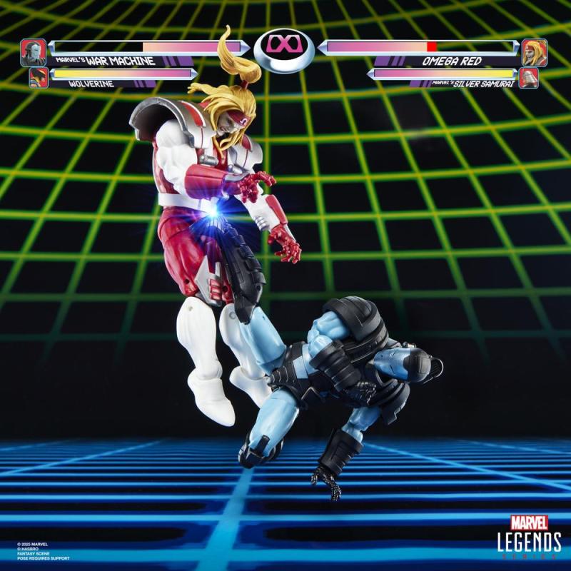 Figura hasbro marvel legends series gamerverse war machine vs omega red