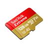 Tarjeta memoria micro secure digital 128gb sandisk extreme clase 10 uhs - i u3 + adaptador
