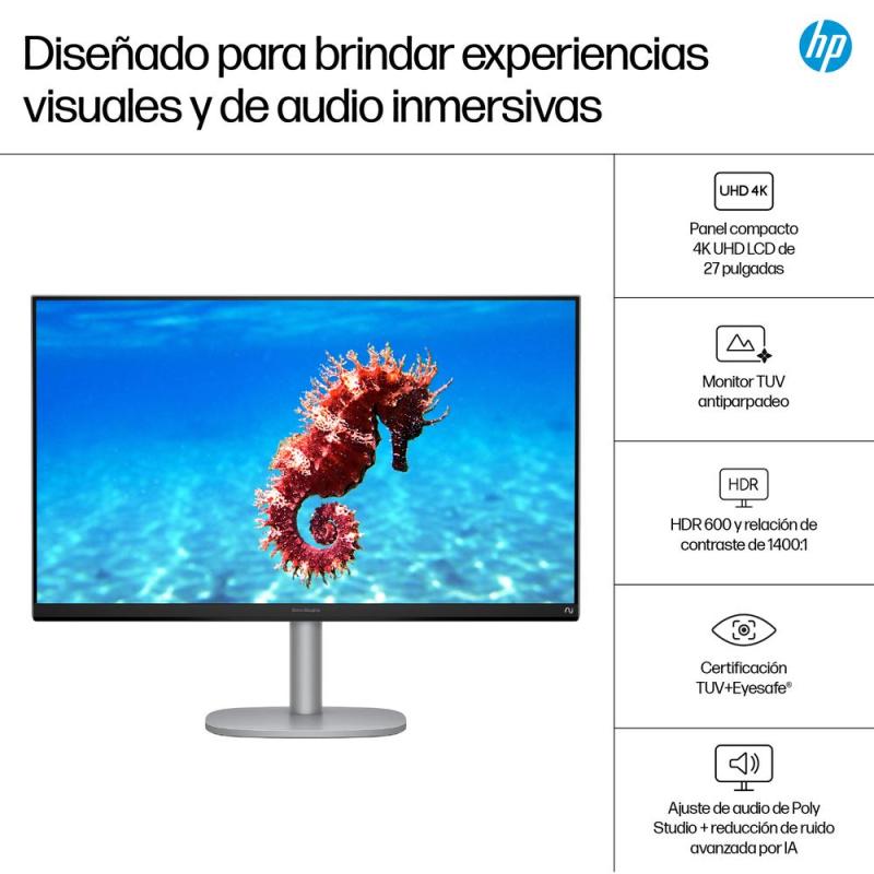 Ordenador all in one hp 27 - cs1008ns u5 - 266v - 16gb - ssd 1tb - 27 pulgadas fhd - w11h