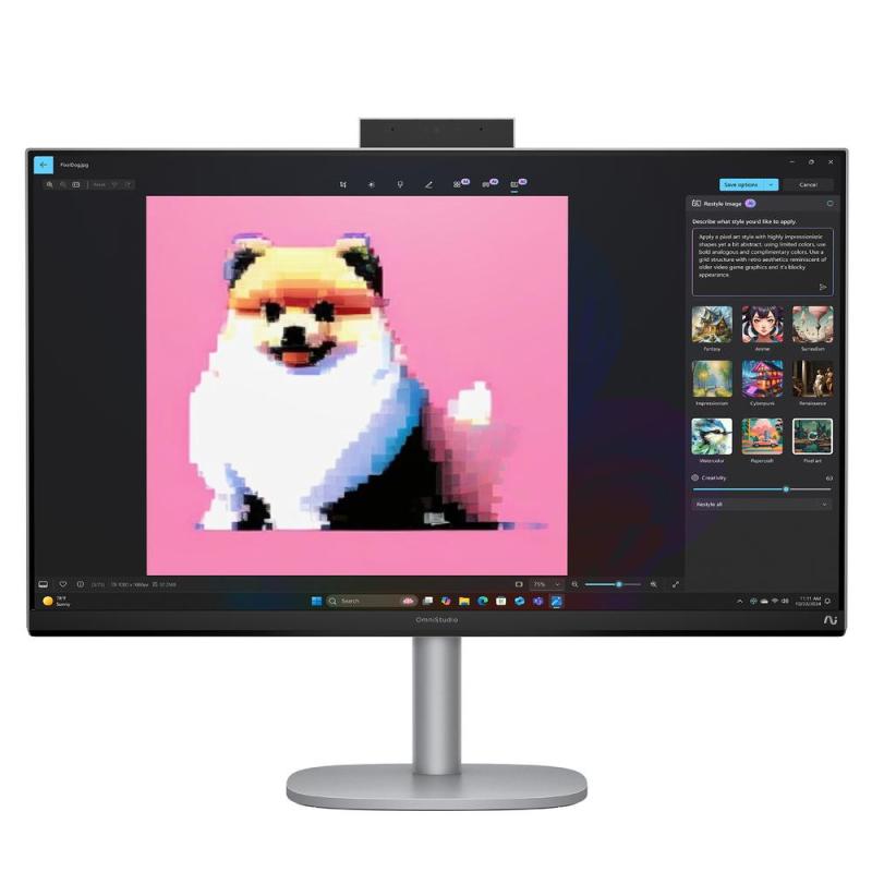 Ordenador all in one hp 27 - cs1008ns u5 - 266v - 16gb - ssd 1tb - 27 pulgadas fhd - w11h