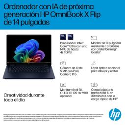 Portatil hp 14 - fm0010ns u7 - 258v 32gb ssd 1tb 14 pulgadas