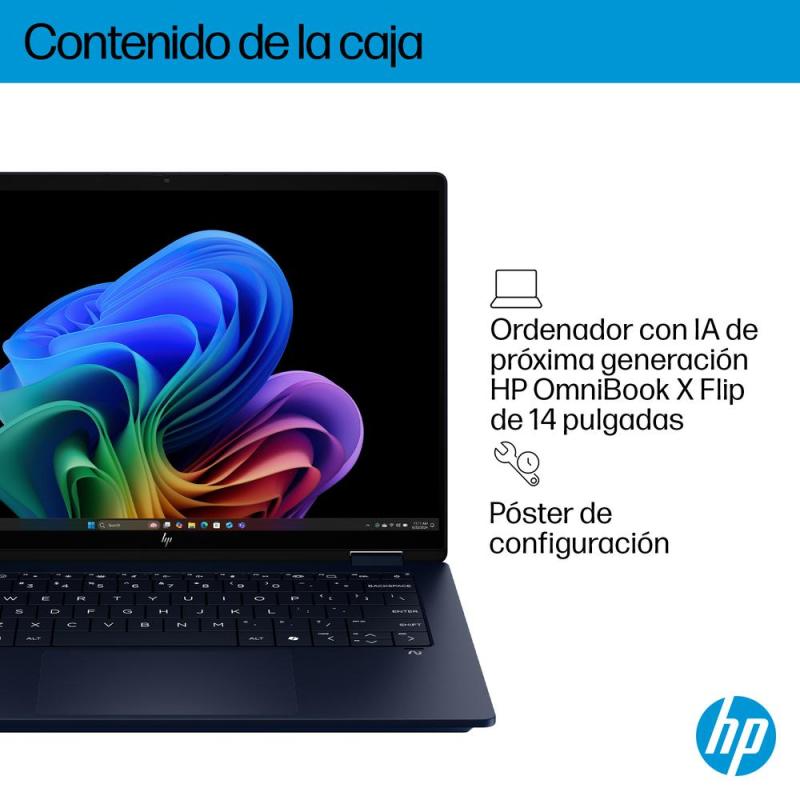 Portatil hp 14 - fm0010ns u7 - 258v 32gb ssd 1tb 14 pulgadas