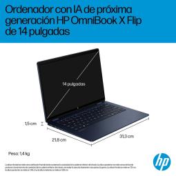 Portatil hp 14 - fm0010ns u7 - 258v 32gb ssd 1tb 14 pulgadas