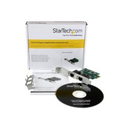 Tarjeta de red startech 2 puertos ethernet gigabit pci - e