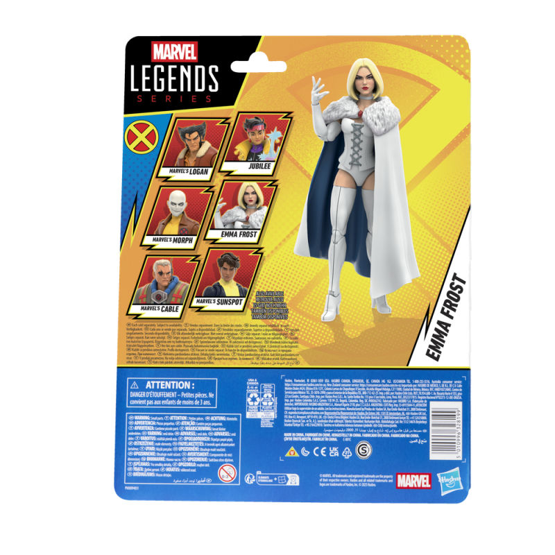 Figura hasbro marvel x - men '97 emma frost