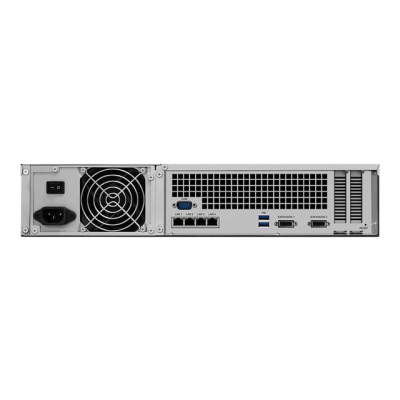 Servidor nas synology rs3618xs 8gb 12 bahias 2u rack gigabit ethernet