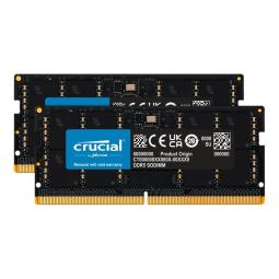 Memoria ram ddr5 64gb 2x32gb crucial - sodimm - 4800 mhz - pce - 38400 - cl40