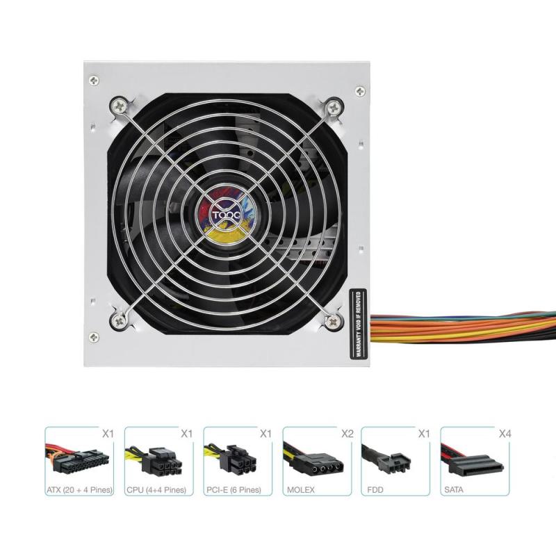 Fuente alimentacion tooq tqapolo - 550sp atx 550w
