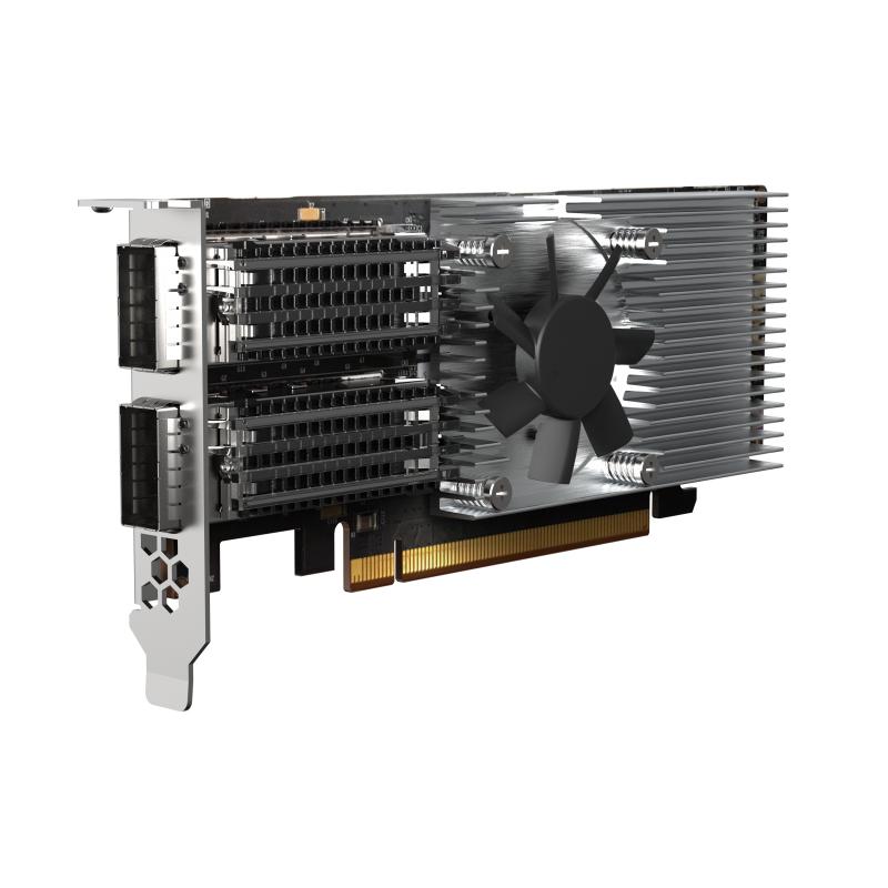Tarjeta de red qnap qxg - 100g2sf - e810 2x qsfp28