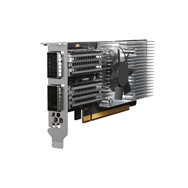 Tarjeta de red qnap qxg - 100g2sf - e810 2x qsfp28