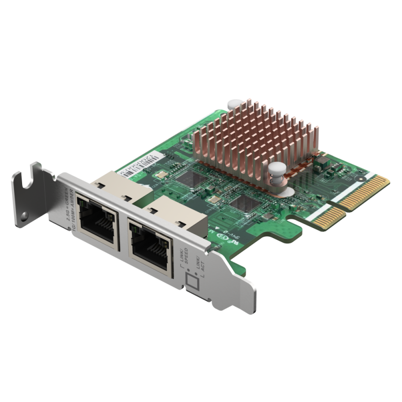 Tarjeta de red qnap qxg - 2g2t - i225 2x rj45