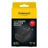 Cargador de pared intenso gan w65acc 2x usb tipo c 1x usb tipo a negro