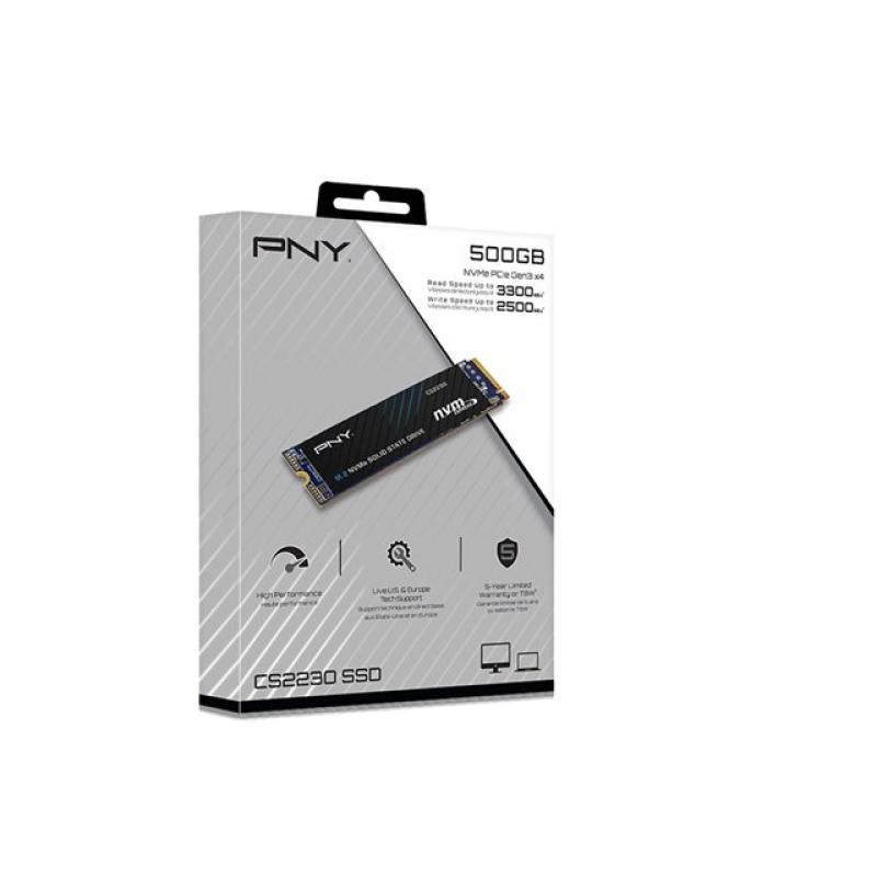 Disco duro interno ssd pny cs2230 500gb m.2 pcie 3.0 nvme