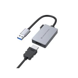 Adaptador usb 3.0 a hdmi conceptronic 16cm - macho - hembra