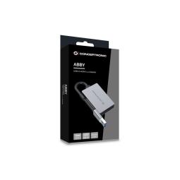 Adaptador usb 3.0 a hdmi conceptronic 16cm - macho - hembra