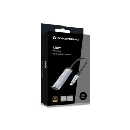 Adaptador usb tipo c a hdmi 8k conceptronic 8k 15cm - macho - hembra