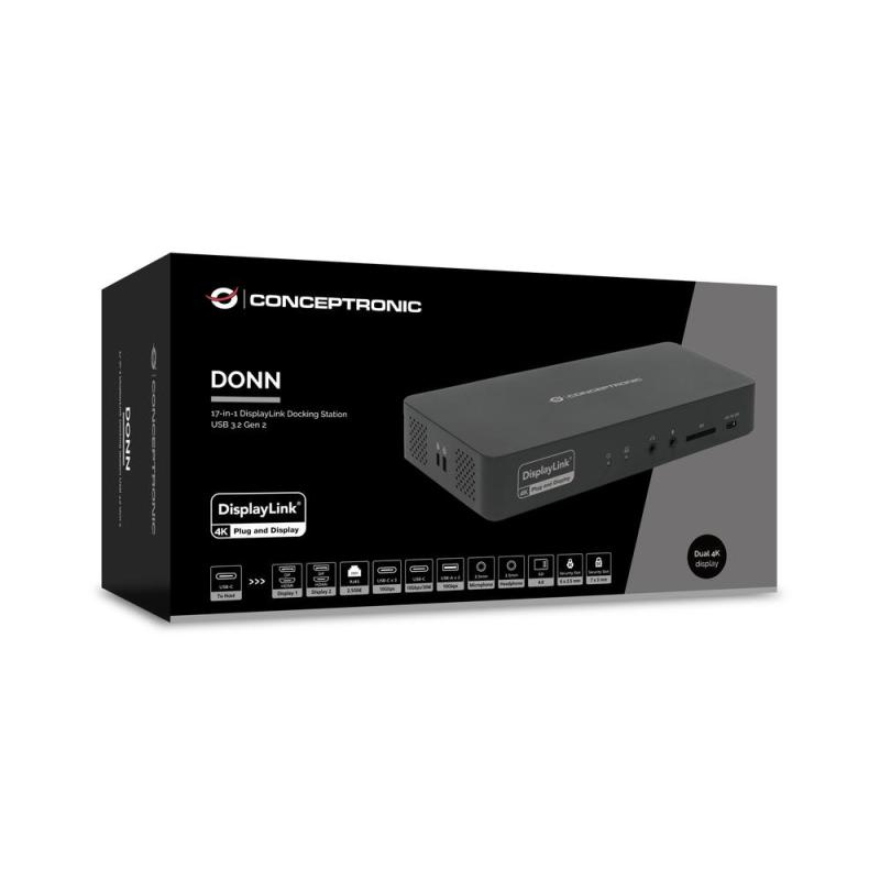 Docking station conceptronic donn31b 17 en 1