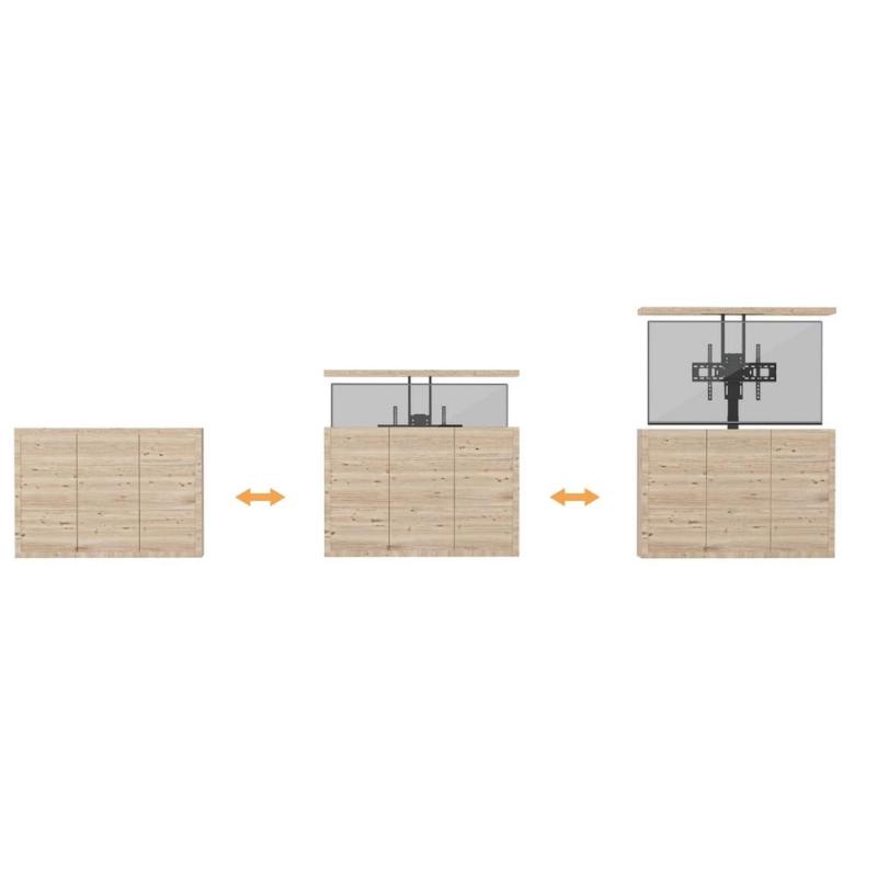 Soporte de suelo motorizado equip vesa hasta 65 pulgadas 600x400mm max 50kg
