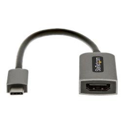Adaptador usb tipo c a hdmi 4k uhd startech 13cm - macho - hembra - gris