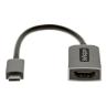 Adaptador usb tipo c a hdmi 4k uhd startech 13cm - macho - hembra - gris