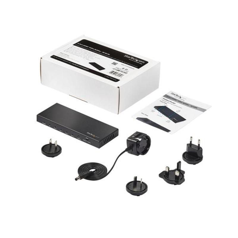 Splitter hdmi 4k startech st124hd202 4 puertos