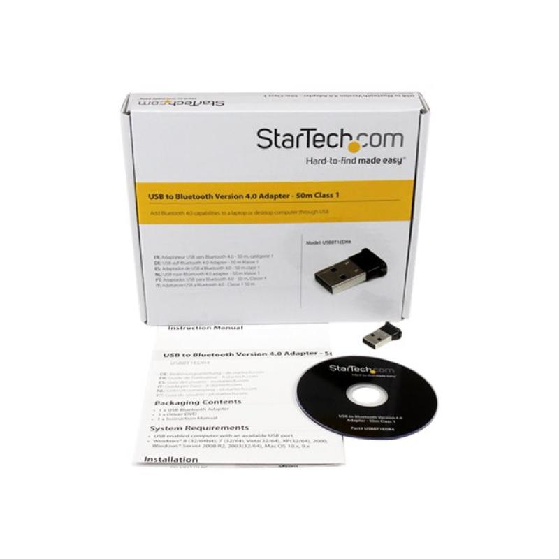 Adaptador bluetooth usb startech usbbt1edr4