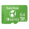 Tarjeta memoria micro secure digital 64gb sandisk nintendo switch uhs - i