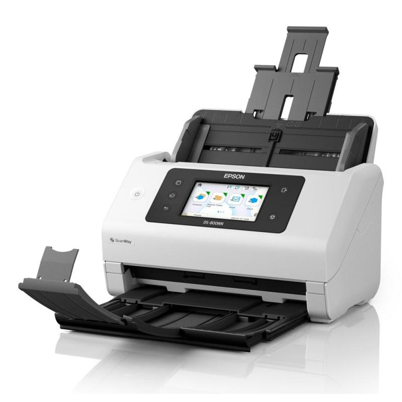 Escaner documental epson worforce ds - 800wn a4 - 50ppm - usb - red - wifi