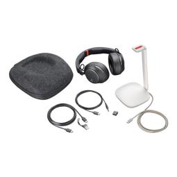 Auriculares poly voyager surround 85 inalambrico negro
