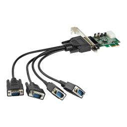 Tarjeta de red startech pex4s953 4x rs232 serie