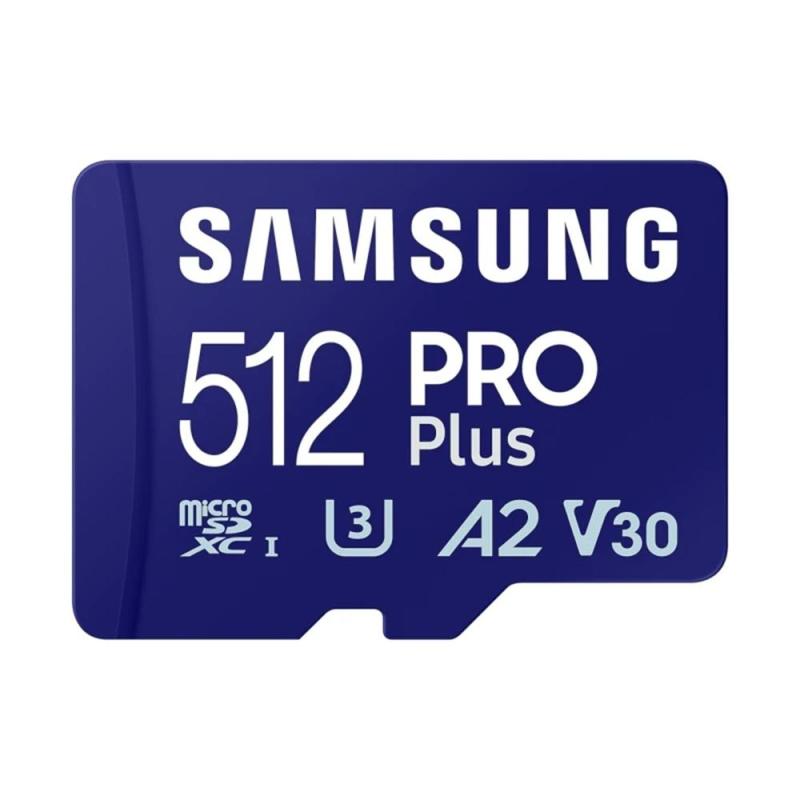 Tarjeta micro sd samsung microsdxc pro plus 512gb clase 10 + adaptador sd