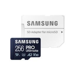 Tarjeta micro sd samsung microsdxc pro ultimate 256gb clase 10 + adaptador sd