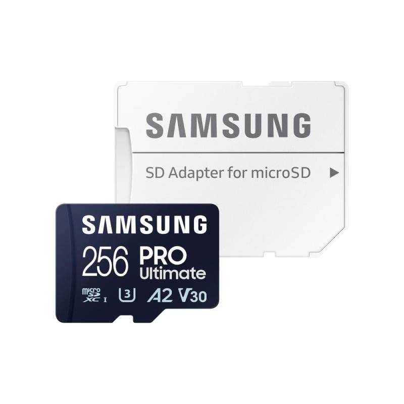 Tarjeta micro sd samsung microsdxc pro ultimate 256gb clase 10 + adaptador sd