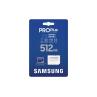 Tarjeta micro sd samsung microsdxc pro plus 512gb clase 10 + adaptador sd