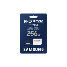 Tarjeta micro sd samsung microsdxc pro ultimate 256gb clase 10 + adaptador sd