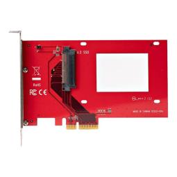 Tarjeta de puertos startech pex4sff8639u3 pcie 4.0 x4 adapter for 2.5 pulgadas u.3 nvme ssds