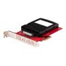 Tarjeta de puertos startech pex4sff8639u3 pcie 4.0 x4 adapter for 2.5 pulgadas u.3 nvme ssds