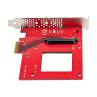 Tarjeta de puertos startech pex4sff8639u3 pcie 4.0 x4 adapter for 2.5 pulgadas u.3 nvme ssds