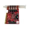 Tarjeta de puertos startech pciusb3s4 4x usb 3.0