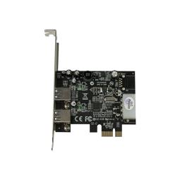 Tarjeta de puertos startech pci express 2 usb en 1