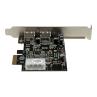 Tarjeta de puertos startech pci express 2 usb en 1