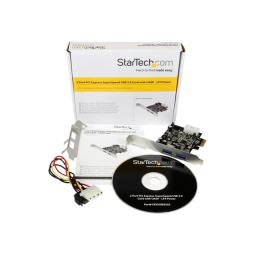 Tarjeta de puertos startech pci express 2 usb en 1