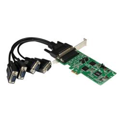 Tarjeta de puertos startech pci express pcie de 4 puertos serie serial combo rs232 y rs485 rs422